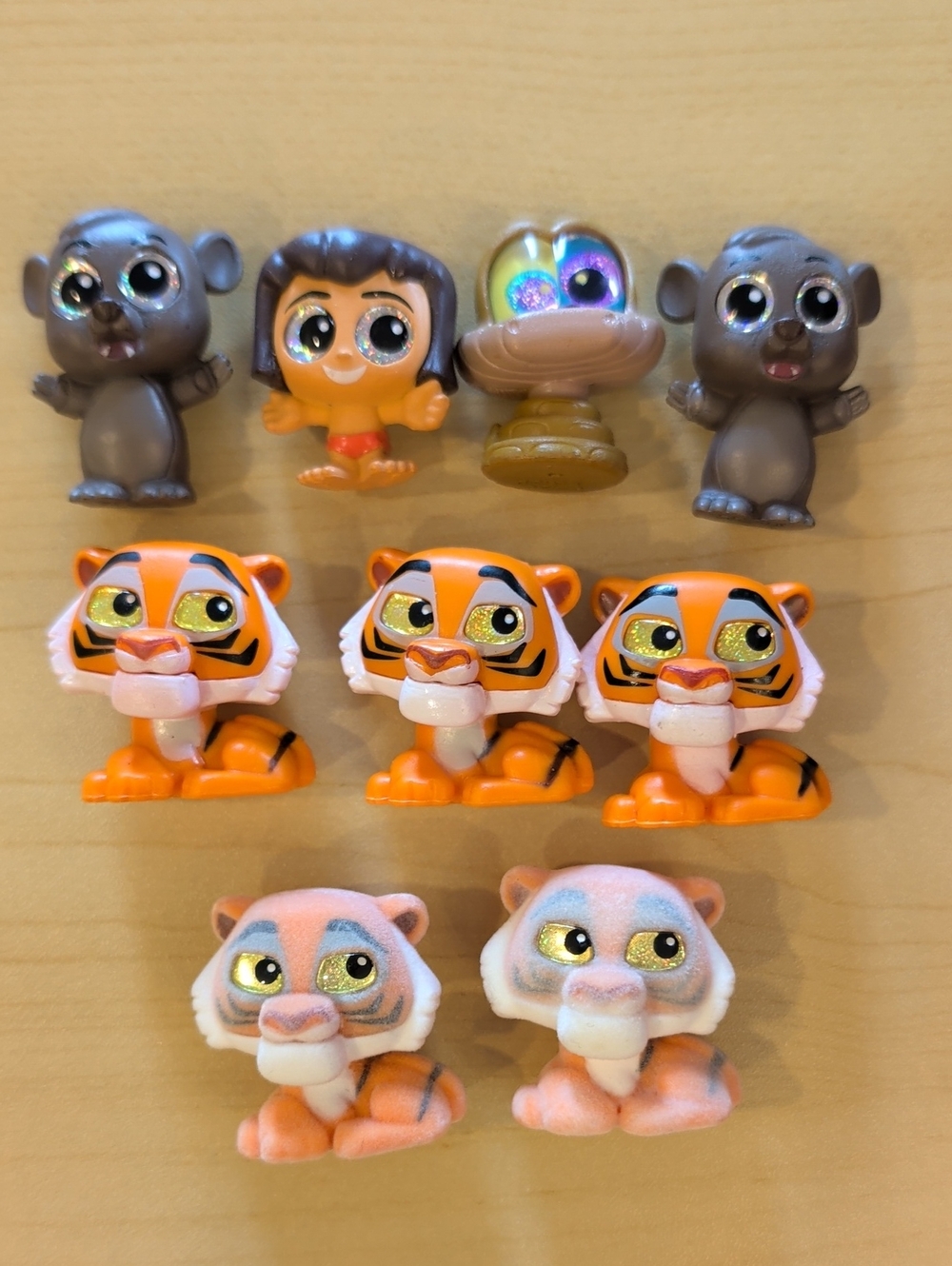Disney Doorable Jungle Book Lot EXCLUSIVE Flocked Sher Khan & RARE Baloo